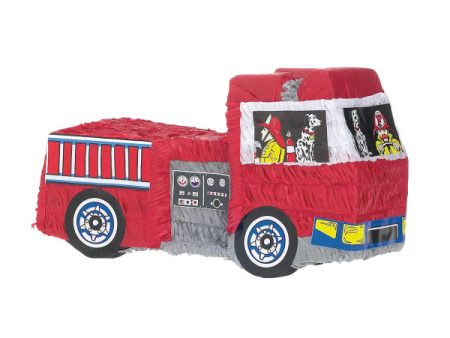 Fire Engine Paper Piñata For Discount