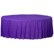 New Purple Round Plastic Table Cover 84in Online Sale