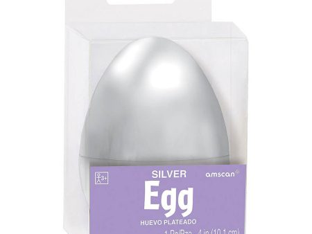 Fillable Silver Plastic Egg Favor Online Hot Sale