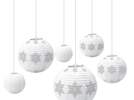 Winter Icon Paper Lanterns 6pcs For Discount