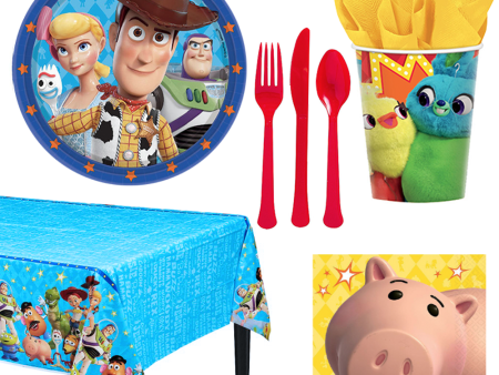 Toy Story 4 Basic 57 Piece Tableware Party Supplies for 8 Guests Discount