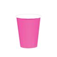 Bright Pink Paper Cups 9oz 20pcs Sale