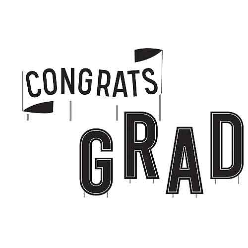 Congrats Graduation Yard Signs Corrugated Plastic For Sale