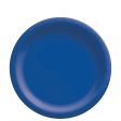 Bright Royal Blue Round Paper Plates Midcount 8in, 20pcs Discount