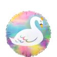 Swan Pastel Iridescent Foil Balloon 45cm Hot on Sale