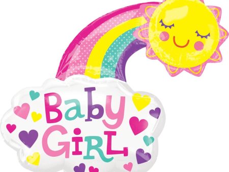 Baby Girl Bright Sun SuperShape Foil Balloon Online Sale