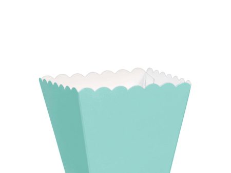 Robins Egg Blue Scalloped Favor Boxes 100pcs Hot on Sale