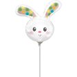 Spotted Bunny Head Mini Shape Balloons 23cm on Sale