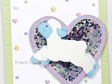 Baby Lamb Razzle Dazzle Gift Tag on Sale