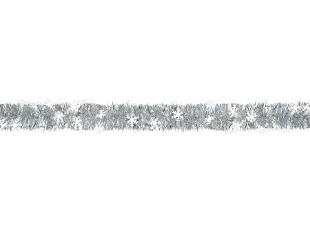 Snowflake Tinsel Boa Garland Prismatic 9ft Online