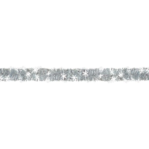 Snowflake Tinsel Boa Garland Prismatic 9ft Online