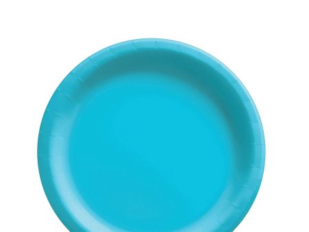 Caribbean Blue Round Paper Plates 6in, 20pcs For Sale