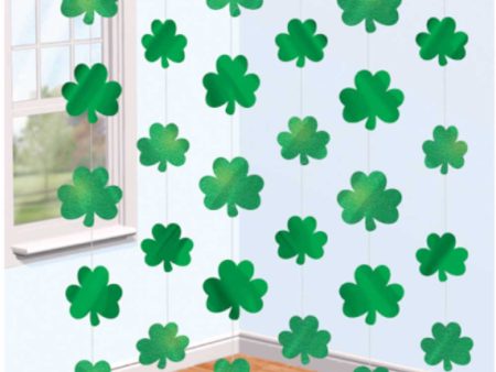 St. Patrick s Day Shamrock String Decoration 7in Cheap