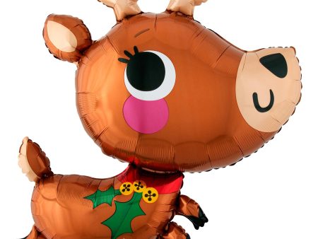 Adorable Reindeer SuperShape Balloon 76cm Discount