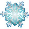 Snowflake Satin SuperShape Foil Balloon 68x60cm Cheap