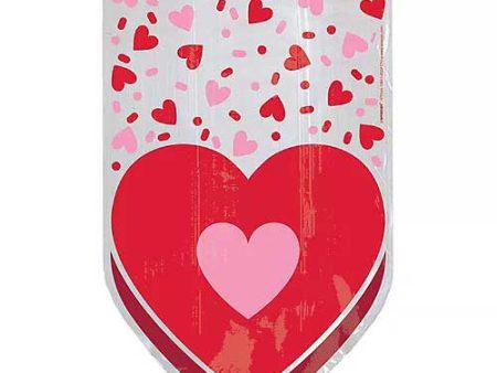 Valentines Cello Bags Large 20pcs Sale