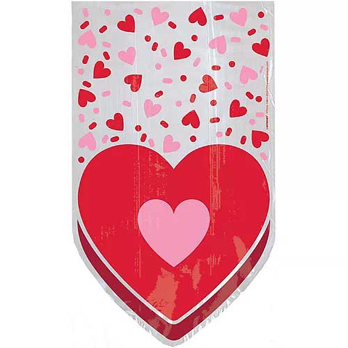 Valentines Cello Bags Large 20pcs Sale