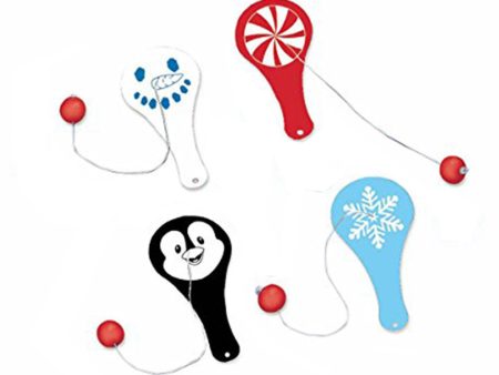 Christmas Paddle Ball Favors 12pcs Online Sale