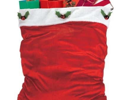 Velour Santa Bag Cheap