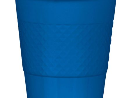 Bright Royal Blue Plastic Cups 12oz, 20pcs For Cheap