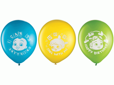 Cocomelon Printed Latex Balloons Assorted 6pcs Hot on Sale