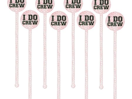 I Do Crew Plastic Glitter Stirrers 18pcs Fashion