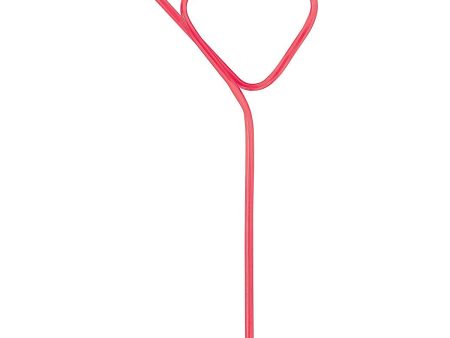 Heart Shaped Fun Straw 10in Online now