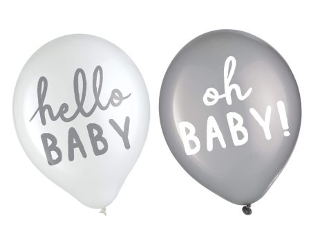 Baby Shower Soft Jungle Hello Baby Latex Balloons 12in 15pcs Sale