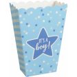 Baby Shower Popcorn Blue Boxes 20pcs For Sale