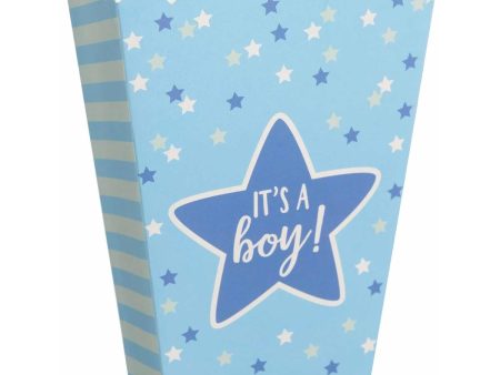 Baby Shower Popcorn Blue Boxes 20pcs For Sale