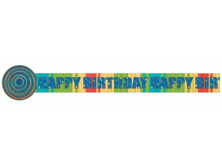 A Year To Celebrate Happy Birthday Crepe Streamer 30ft Online Sale