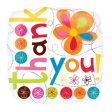 Thank You Colorful Flower Foil Balloon 18in Sale