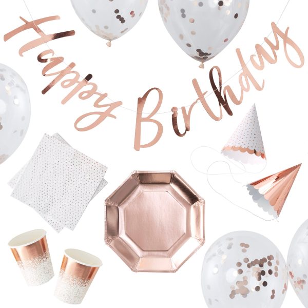 Rose Gold Foiled Party In A Box Online Sale