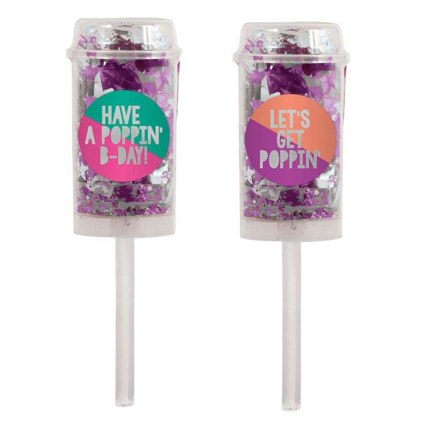 Young and Fab Push Up Confetti Poppers 2pcs Online Sale