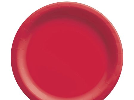 Apple Red Round Paper Plates Midcount 8in, 20pcs Supply