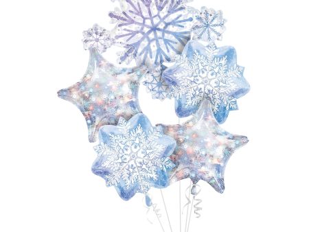 Snowflakes Balloon Bouquet Fashion