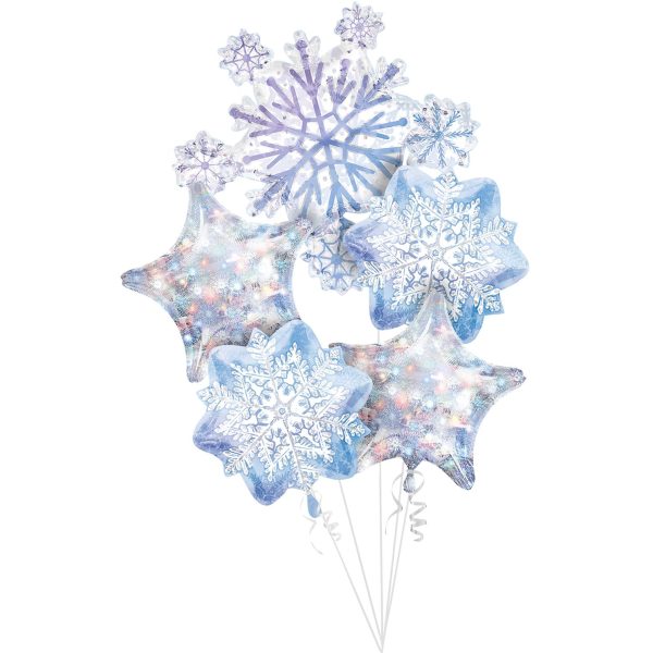 Snowflakes Balloon Bouquet Fashion