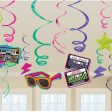 Totally 80 s Value Pack Swirl Decorations 12pcs Sale