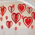 Valentine Hanging Decoration 3D Foil Heart Sale