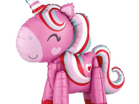 Standing Magical Love Unicorn Multi-Balloon 55x53cm For Sale