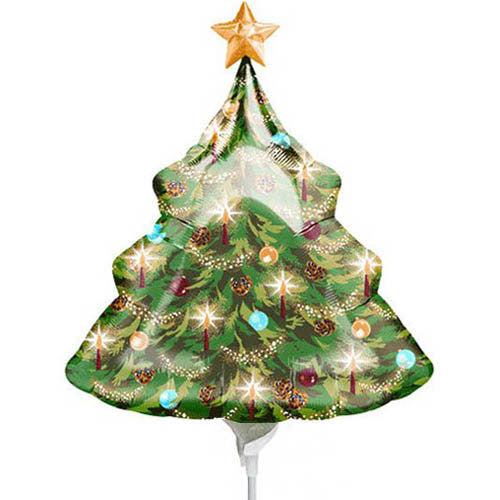 Warmth Of Christmas Tree Mini Shape Balloon Cheap