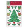 Traditional Christmas Tree Embossed  Window Decoration Online