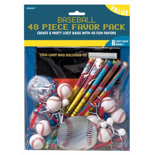 Sports Championship Baseball Value Pack Favors 48pcs Sale