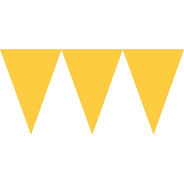 Yellow Paper Pennant Banner Fashion