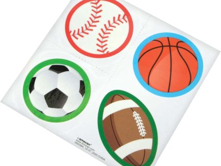 Sports Ball Tattoo Hi-Count Favors 48pcs Sale