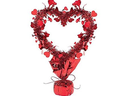 Tinsel Heart Centerpiece Online now