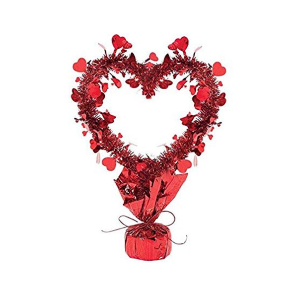 Tinsel Heart Centerpiece Online now