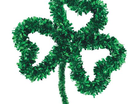 St. Patricks Shamrock Tinsel Decoration Sale