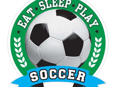 Soccer Decal Sticker 5.25in x 5.75in Fashion