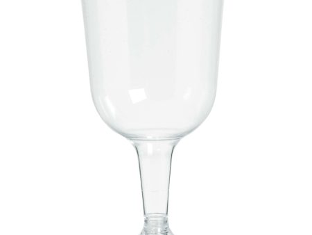 Clear Plastic Wine Glasses 5.5oz, 32pcs on Sale